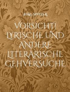 Vorsicht! LYRISCHE UND ANDERE LITERARISCHE GEHVERSUCHE di Jörg Spitzer edito da Books on Demand