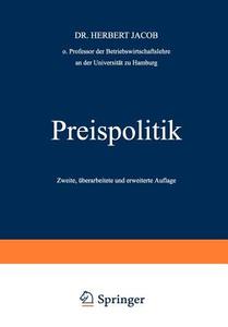 Preispolitik di Herbert Jacob edito da Gabler Verlag