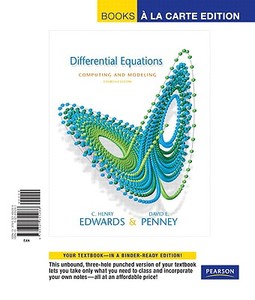Differential Equations Computing and Modeling, Books a la Carte Edition di C. Henry Edwards, David E. Penney edito da Prentice Hall