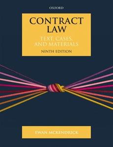 Contract Law di Ewan McKendrick edito da Oxford University Press