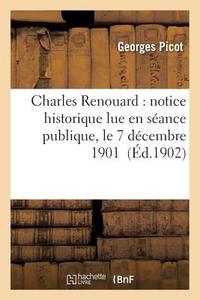 Charles Renouard di Picot-G edito da Hachette Livre - Bnf