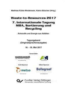 Waste-to-Resources 2017 edito da Cuvillier Verlag