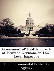 Assessment Of Health Effects Of Benzene Germane To Low-level Exposure edito da Bibliogov