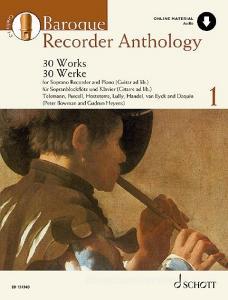 BAROQUE RECORDER ANTHOLOGY VOL 1 di PETER BOWMAN edito da SCHOTT & CO