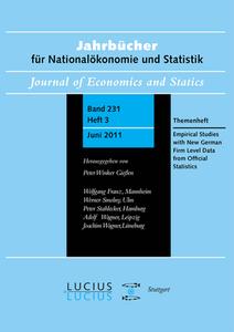 Empirical Studies with New German Firm Level Data from Official Statistics edito da De Gruyter Oldenbourg