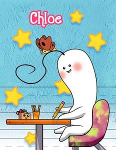 Chloe: Personalized Book with Child's Name, Primary Writing Tablet, 65 Sheets of Practice Paper, 1 Ruling, Preschool, Kinderg di Black River Art edito da Createspace Independent Publishing Platform