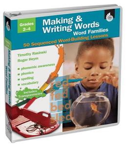Making and Writing Words, Grades 2-4: Essential Word Families: 40 Sequenced Word-Building Lessons [With Transparencies] di Timothy V. Rasinski, Roger Heym edito da Shell Education Pub