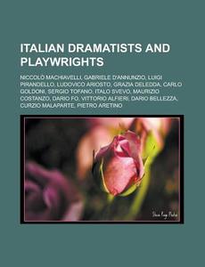 Italian Dramatists And Playwrights: Gabr di Books Llc edito da Books LLC, Wiki Series