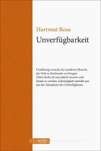 Unverfügbarkeit di Hartmut Rosa edito da Residenz Verlag