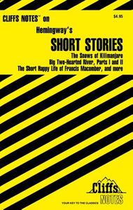 CliffsNotes Hemingway's Short Stories di James L. Roberts edito da HOUGHTON MIFFLIN
