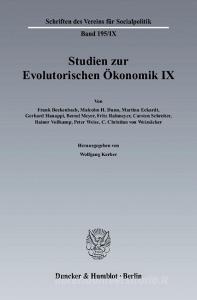 Studien zur Evolutorischen Ökonomik / Evolutionsökonomische Grundsatzfragen, Makroökonomik und Institutionen edito da Duncker & Humblot GmbH