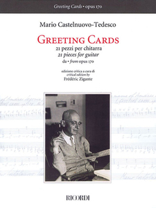 Greeting Cards: 21 Pieces for Guitar from Op. 170 edito da RICORDI