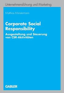 Corporate Social Responsibility di Matthias Münstermann edito da Gabler, Betriebswirt.-Vlg