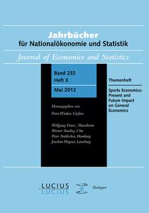 Sports Economics: Present and Future Impact on General Economics edito da De Gruyter Oldenbourg