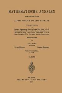 Mathematische Annalen di F. Klein, D. Hilbert, A. Einstein edito da Springer