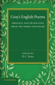 Gray's English Poems di Thomas Gray edito da Cambridge University Press