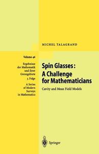 Spin Glasses: A Challenge for Mathematicians di Michel Talagrand edito da Springer Berlin Heidelberg