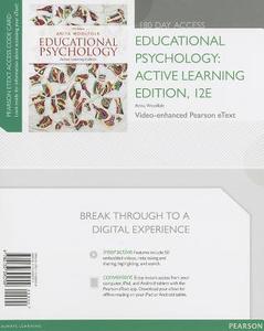 Educational Psychology Access Code Card, 180 Day Access: Active Learning Edition di Anita Woolfolk edito da Pearson
