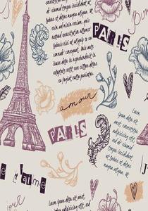 Paris: Paris Book, B5 Dotted Notebook, 7x10 Dot Grid Journal, Travelers Notebook, Diary, Planner 120 Pages, V.10 di Amara edito da LIGHTNING SOURCE INC