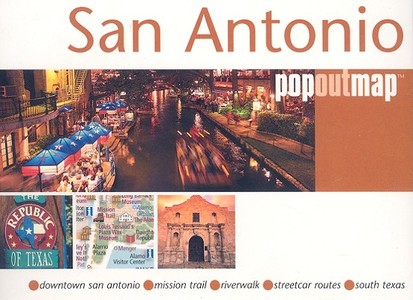 San Antonio Popout Map edito da GPP Travel