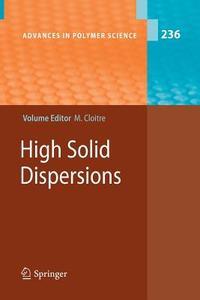 High Solid Dispersions edito da Springer Berlin Heidelberg