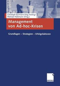 Management von Ad-hoc-Krisen edito da Gabler Verlag