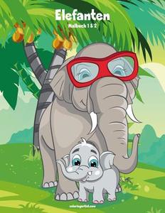 Elefanten-Malbuch 1 & 2 di Nick Snels edito da Createspace Independent Publishing Platform
