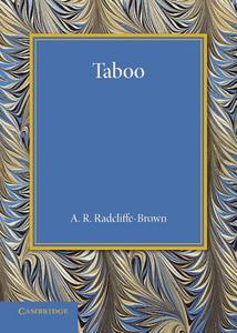 Taboo di A. R. Radcliffe-Brown edito da Cambridge University Press