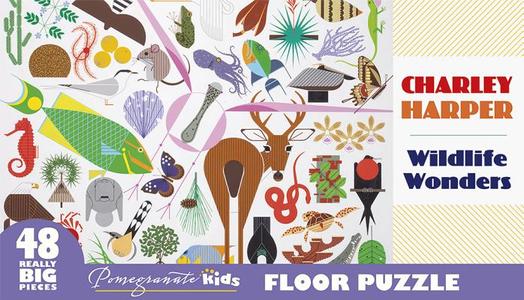 Charley Harper Wildlife Wonders Floor Puzzle di UNKNOWN edito da Pomegranate Communications Inc,us