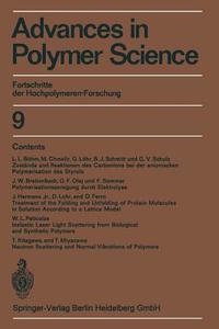 Advances in Polymer Science di H. -J. Cantow, G. Dall'Asta, J. D. Ferry, H. Fujita, W. Kern, G. Natta, S. Okamura, C. G. Overberger, W. Prins, Schulz edito da Springer Berlin Heidelberg