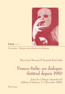 France-Italie : un dialogue théâtral depuis 1950 edito da Lang, Peter