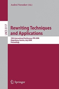 Rewriting Techniques and Applications edito da Springer-Verlag GmbH