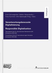 Verantwortungsbewusste Digitalisierung / Responsible Digitalization di Erich Schweighofer, Walter Hötzendorfer, Franz Kummer, Ahti Saarenpää edito da NOVA MD