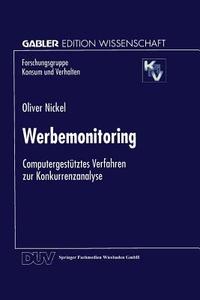 Werbemonitoring edito da Deutscher Universitätsverlag