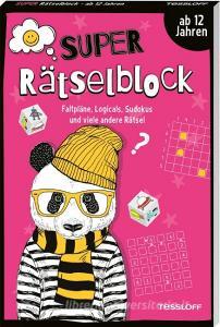Super Rätselblock ab 12 Jahren. Faltpläne, Logicals, Sudokus und viele andere Rätsel di Stefan Heine edito da Tessloff Verlag