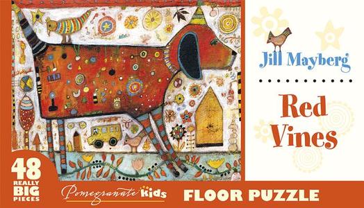 Jill Mayberg Red Vines Floor Puzzle di UNKNOWN edito da Pomegranate Communications Inc,us