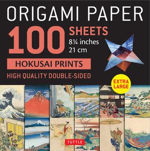 Origami Paper 100 Sheets Hokusai Prints 8 1/4" (21 Cm) di Tuttle Studio edito da Tuttle Publishing