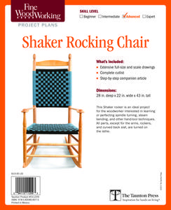 Fine Woodworking's Shaker Rocking Chair Plan di Fine Woodworking edito da Taunton Press