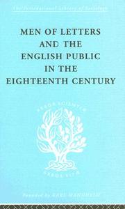 Men Of Letters And The English Public In The 18th Century di Alexandre Beljame edito da Taylor & Francis Ltd