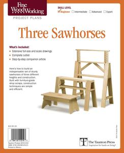 Fine Woodworking's Three Sawhorses Plan di Fine Woodworking edito da Taunton Press