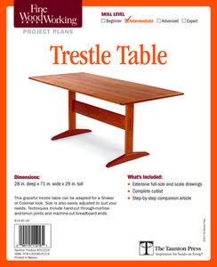 Fine Woodworking's Trestle Table Plan di Fine Woodworking edito da Taunton Press