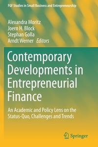 Contemporary Developments in Entrepreneurial Finance edito da Springer International Publishing