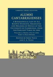 Alumni Cantabrigienses - Volume 2 edito da Cambridge University Press