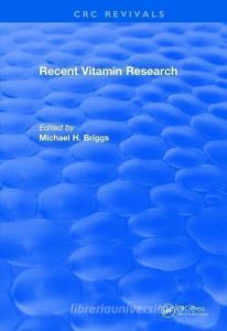 Recent Vitamin Research (1984) edito da Taylor & Francis Ltd