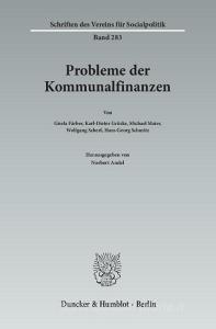 Probleme der Kommunalfinanzen. edito da Duncker & Humblot GmbH