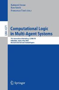 Computational Logic in Multi-Agent Systems edito da Springer-Verlag GmbH