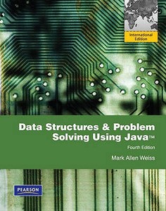 Data Structures And Problem Solving Using Java di #Weiss,  Mark Allen edito da Pearson Education (us)