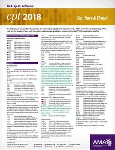 Cpt (r) 2018 Express Reference Coding Cards: Ear, Nose & Throat di Kathy Giannangelo edito da American Medical Association
