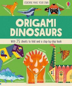 Origami Dinosaurs di Lucy Bowman edito da Usborne Publishing Ltd