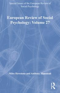 European Review of Social Psychology: Volume 27 di Miles Hewstone edito da Routledge